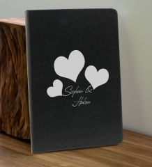 BK Gift Sevgiliye Özel İsimli Siyah Defter ve Cam Matara Hediye Seti-1, Sevgiliye Hediye, Sevgililer Günü, Yeni İş Hediyesi