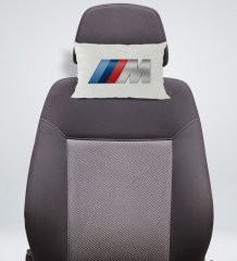 BK Gift Bmw M Tasarımlı Dikdörtgen Araç Koltuk Yastığı-1