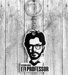 Kişiye Özel La Casa De Papel Ahşap Anahtarlık - 8