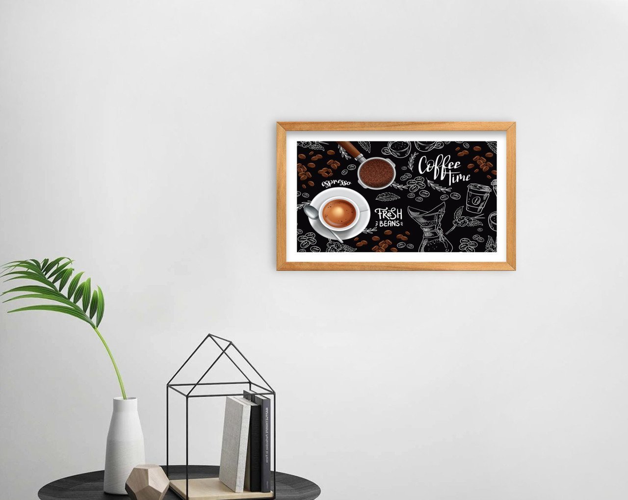 BK Home Coffee Tasarımlı Dekoratif Retro Ahşap Tablo-40