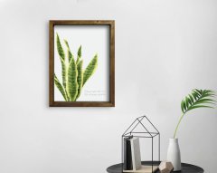 BK Home Doğal Masif Ahşap Çerçeveli Tablo 45x65cm-3