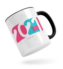 BK Gift Kişiye Özel 2023 Mutlu Yıllar Siyah Kupa Bardak-6