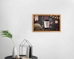 BK Home Coffee Tasarımlı Dekoratif Retro Ahşap Tablo-38