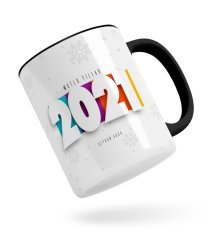 BK Gift Kişiye Özel 2023 Mutlu Yıllar Siyah Kupa Bardak-5
