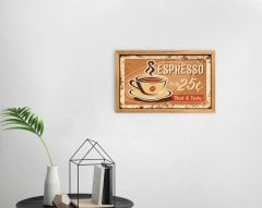 BK Home Coffee Tasarımlı Dekoratif Retro Ahşap Tablo-37