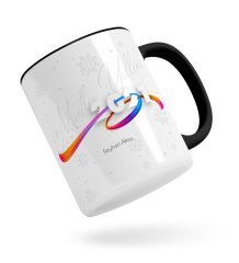 BK Gift Kişiye Özel 2023 Mutlu Yıllar Siyah Kupa Bardak-4
