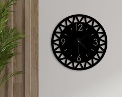BK Gift Dekoratif 45cm Ahşap Duvar Saati-111