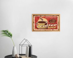 BK Home Coffee Tasarımlı Dekoratif Retro Ahşap Tablo-36