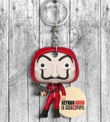 Kişiye Özel La Casa De Papel Ahşap Anahtarlık - 3