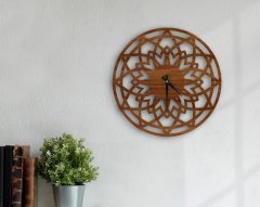 BK Gift Dekoratif 45cm Ahşap Duvar Saati-110