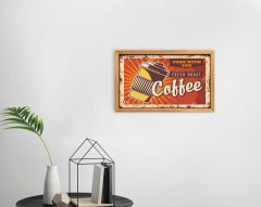 BK Home Coffee Tasarımlı Dekoratif Retro Ahşap Tablo-34