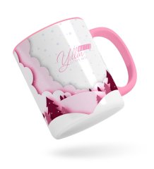 Kişiye Özel Yılbaşı Mutlu Yıllar Pembe Kupa Bardak-26