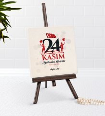 Kişiye Özel Öğretmenler Gününüz Kutlu Olsun Şovaleli Doğal Taş-2