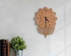 BK Gift Dekoratif 45cm Ahşap Duvar Saati-108