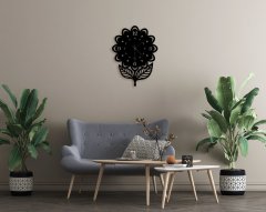 BK Gift Dekoratif 45cm Ahşap Duvar Saati-107