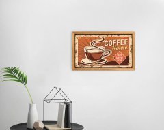 BK Home Coffee Tasarımlı Dekoratif Retro Ahşap Tablo-32