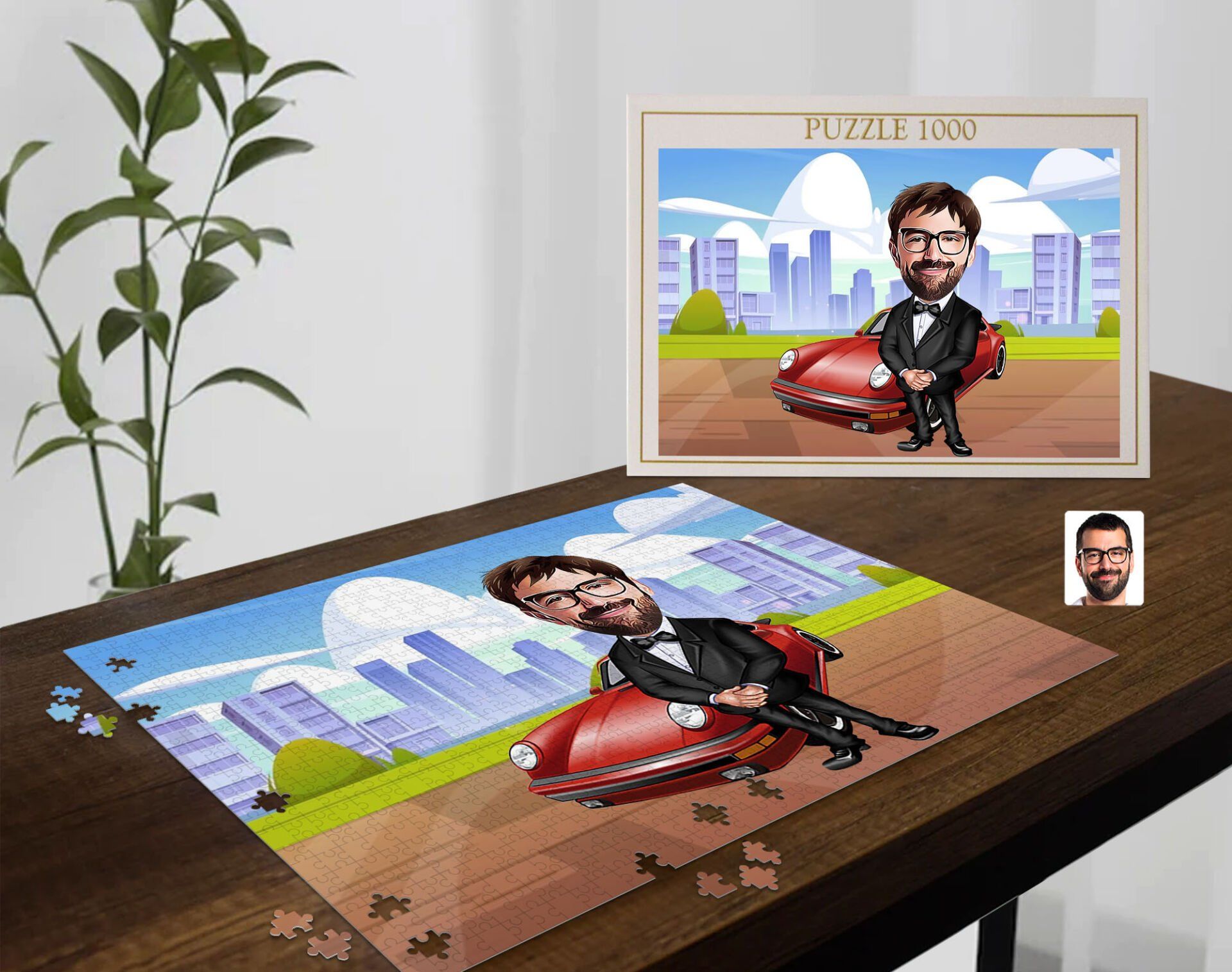 BK Gift Kişiye Özel Baba Tasarımlı 1000 Parça Profesyonel Puzzle-9, 1000 Puzzle, Arkadaşa Hediye