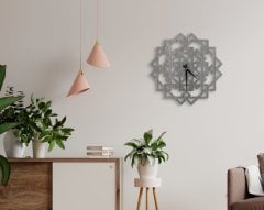 BK Gift Dekoratif 45cm Ahşap Duvar Saati-106