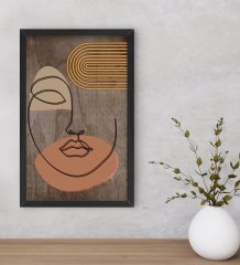 BK Home Modern Art Dekoratif Ahşap Siyah Çerçeveli Tablo-11