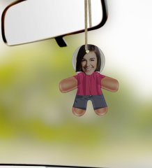 Kişiye Özel Eğlenceli Bez Bebek Dikiz Ayna Süsü-5