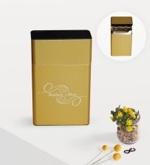 Kişiye Özel İsimli Gold Metal Sigara Tabakası - 3