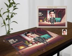 BK Gift Kişiye Özel Baba Tasarımlı 1000 Parça Profesyonel Puzzle-8, 1000 Puzzle, Arkadaşa Hediye