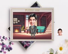 BK Gift Kişiye Özel Baba Tasarımlı 1000 Parça Profesyonel Puzzle-8, 1000 Puzzle, Arkadaşa Hediye