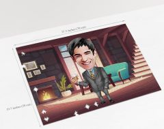 BK Gift Kişiye Özel Baba Tasarımlı 1000 Parça Profesyonel Puzzle-8, 1000 Puzzle, Arkadaşa Hediye