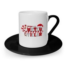 Kişiye Özel Mutlu Yıllar Siyah Türk Kahvesi Fincanı - 5
