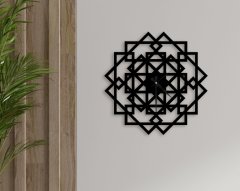 BK Gift Dekoratif 45cm Ahşap Duvar Saati-105