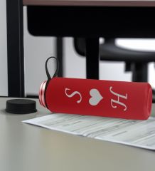 BK Gift Sevgiliye Özel İsimli Kırmızı Defter ve Cam Matara Hediye Seti-4, Sevgiliye Hediye, Sevgililer Günü, Yeni İş Hediyesi