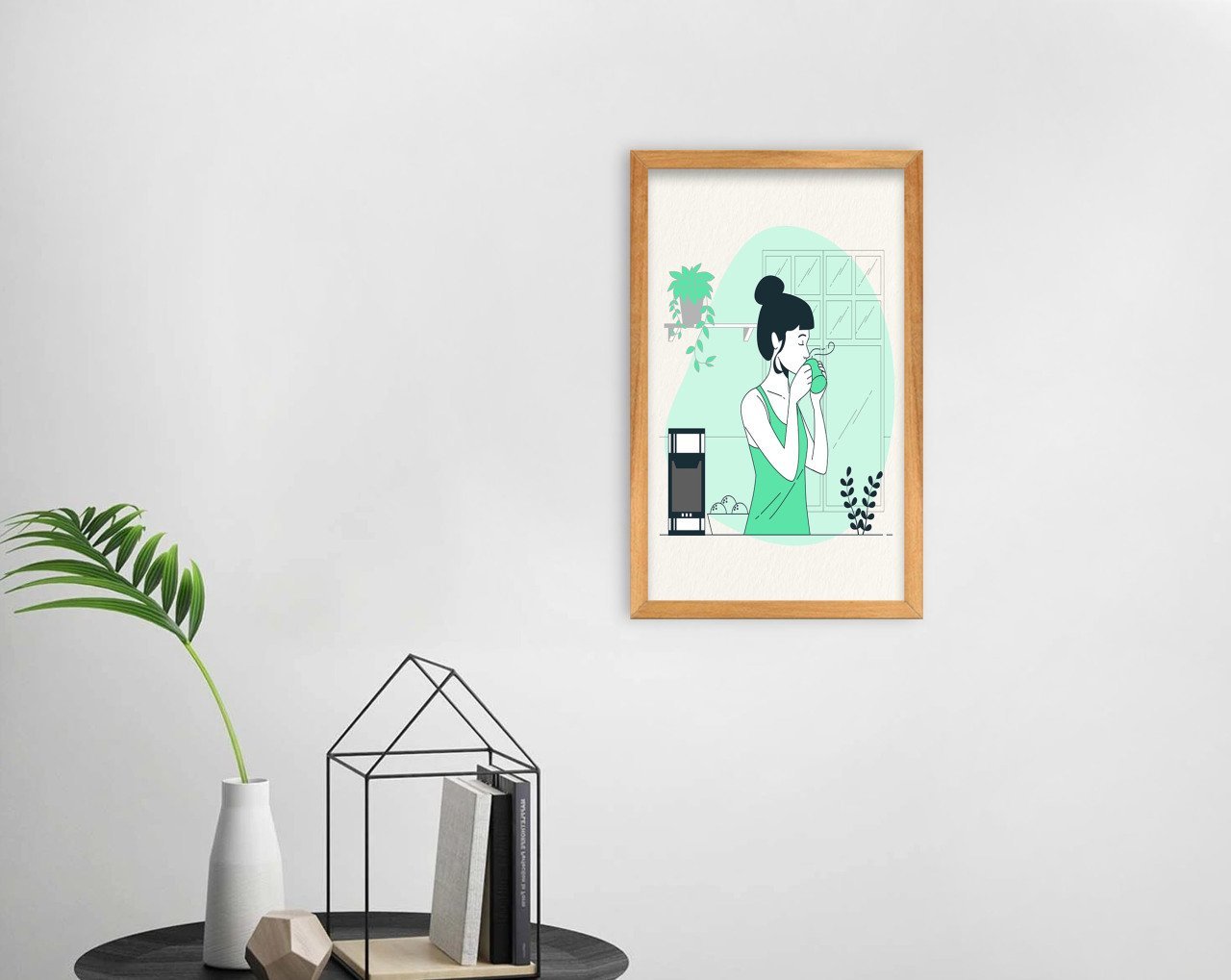 BK Home Coffee Tasarımlı Dekoratif Retro Ahşap Tablo-30
