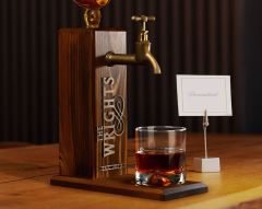 BK Gift Kişiye Özel Kabartma İsimli Musluklu Doğal Ahşap İçki Standı, Home Bar, Viski Çeşmesi, İçecek Dispenseri, Ahşap İçecek Çeşmesi-40