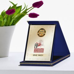 Kişiye Özel Yılın En İyi Ev Hanımı Lacivert Plaket Ödülü - 1