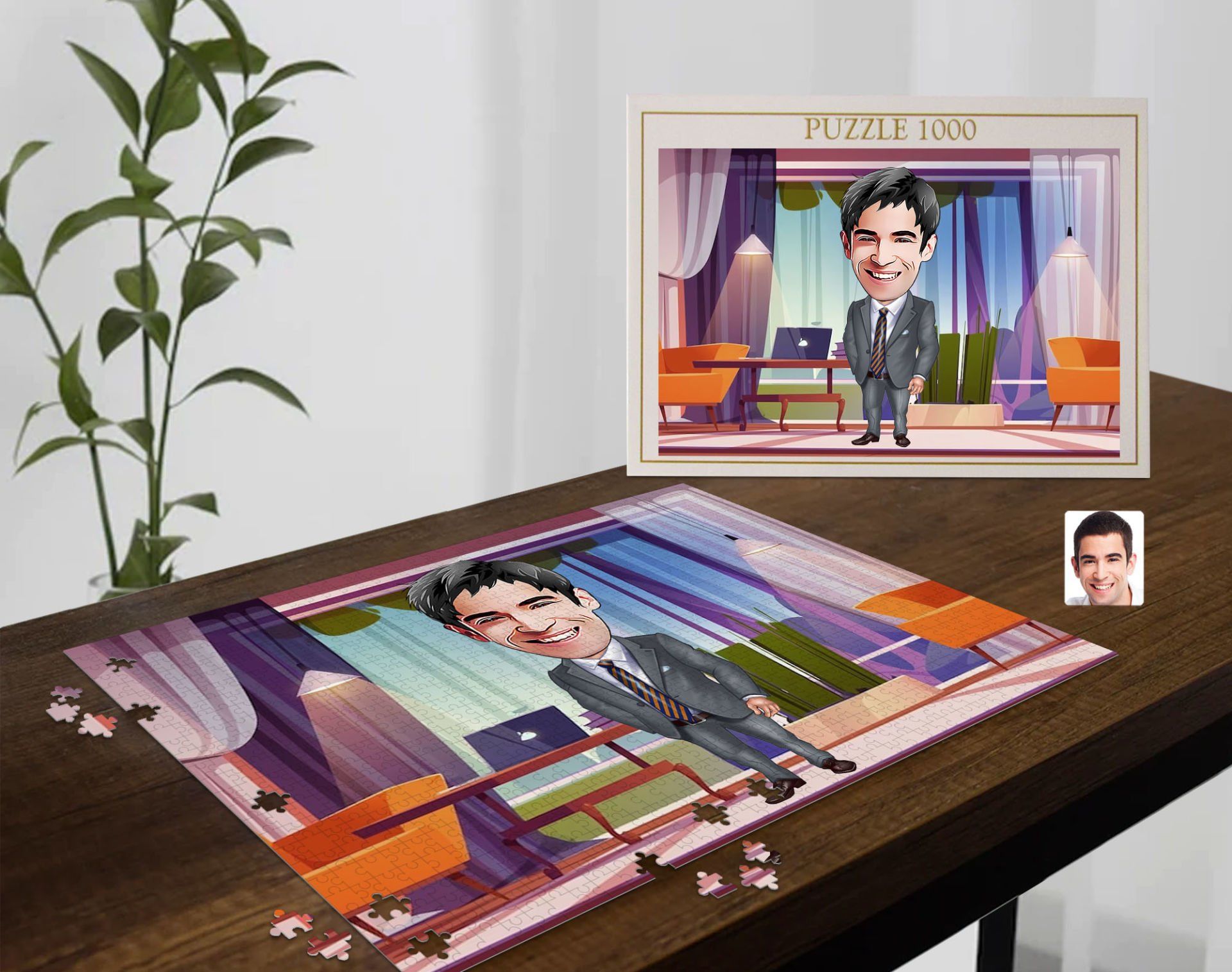 BK Gift Kişiye Özel Baba Tasarımlı 1000 Parça Profesyonel Puzzle-7, 1000 Puzzle, Arkadaşa Hediye