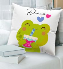 BK Gift Kişiye Özel İsimli Beyaz Kırlent Yastık, Ev Hediyesi, Ev Dekorasyonu, Dekoratif Hediye-16