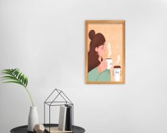 BK Home Coffee Tasarımlı Dekoratif Retro Ahşap Tablo-29