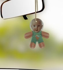 Kişiye Özel Eğlenceli Bez Bebek Dikiz Ayna Süsü-3