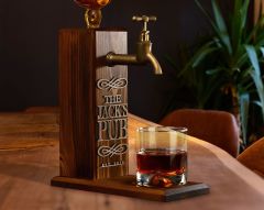 BK Gift Kişiye Özel Kabartma İsimli Musluklu Doğal Ahşap İçki Standı, Home Bar, Viski Çeşmesi, İçecek Dispenseri, Ahşap İçecek Çeşmesi-39