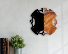 BK Gift Dekoratif 45cm Ahşap Duvar Saati-103