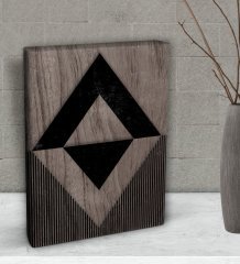 BK Gift Modern Art Tasarımlı Dekoratif Mini Kanvas Tablo 15x20cm-10