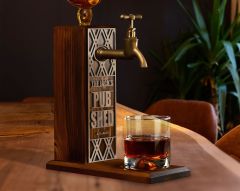 BK Gift Kişiye Özel Kabartma İsimli Musluklu Doğal Ahşap İçki Standı, Home Bar, Viski Çeşmesi, İçecek Dispenseri, Ahşap İçecek Çeşmesi-38