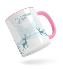 Kişiye Özel Yılbaşı Mutlu Yıllar Pembe Kupa Bardak-20