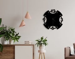 BK Gift Dekoratif 45cm Ahşap Duvar Saati-102