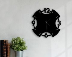 BK Gift Dekoratif 45cm Ahşap Duvar Saati-102