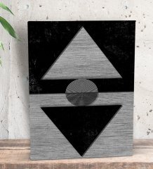 BK Gift Modern Art Tasarımlı Dekoratif Mini Kanvas Tablo 15x20cm-8