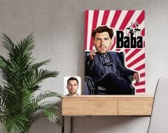 Kişiye Özel Godfather Baba Tasarımlı Kanvas Tablo 50x70cm-21