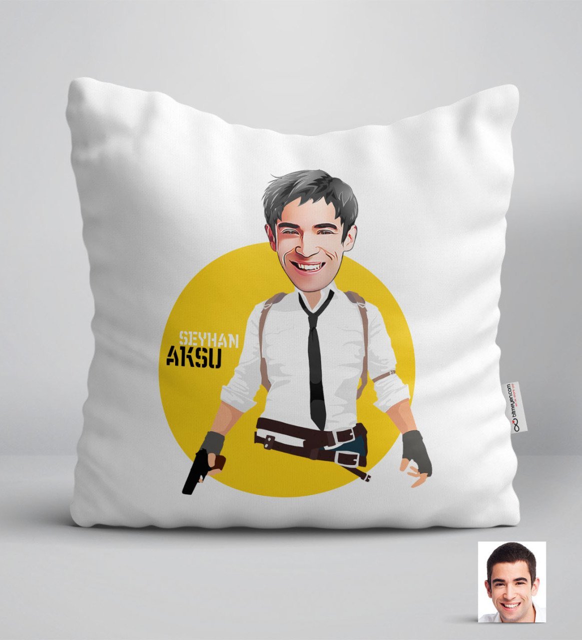 Kişiye Özel Erkek PUBG Karikatürlü Yastık-8