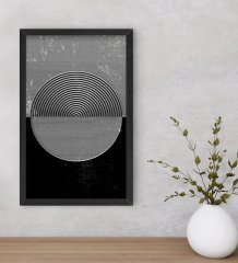 BK Home Modern Art Dekoratif Ahşap Siyah Çerçeveli Tablo-4