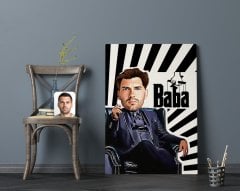 Kişiye Özel Godfather Baba Tasarımlı Kanvas Tablo 70x100cm-20